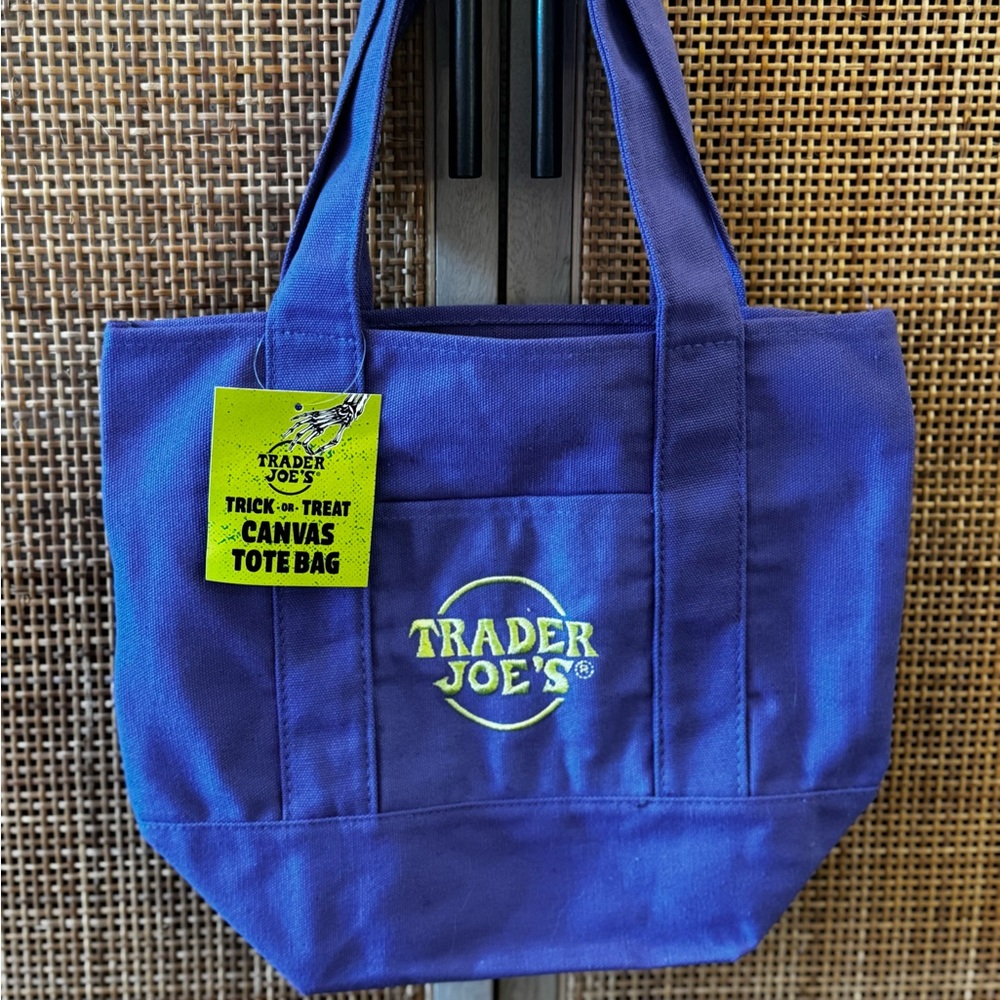 Trader Joe's HALLOWEEN Mini Canvas Tote Bag